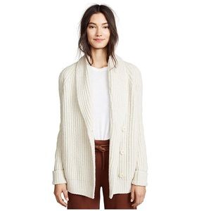 Vince shawl-collar cream cardigan